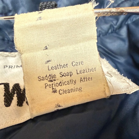 Vintage 80s Woolrich Prime Northern Down Shirt Jacket Suede Western Yoke Navy XL - Picture 9 of 14